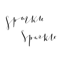 Hand drawn vector lettering. Motivating modern calligraphy 