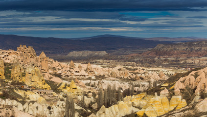 wonderful landscape of Cappadocia in Turkey