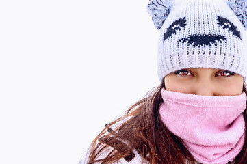 Girl in winter