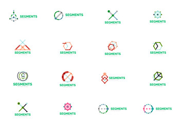 Abstract line logo collection