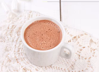 Papier Peint photo autocollant Chocolat Cup of hot chocolate