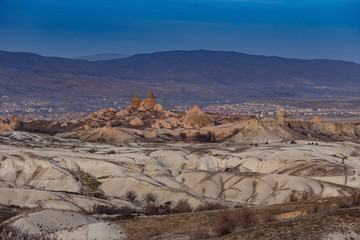 Fototapeta na wymiar wonderful landscape of Cappadocia in Turkey