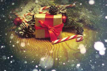 branches of a pine cone Christmas