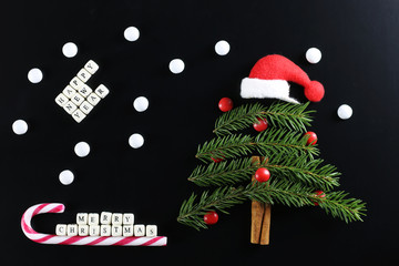 christmas tree shape background