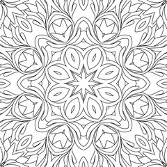 seamless vector pattern with ornament of floral element. Parfect for printing on fabric or paper