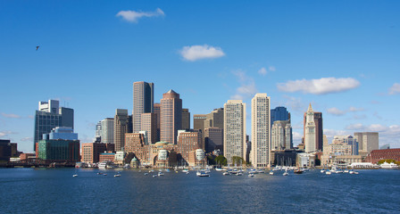 Fototapeta na wymiar Boston harbor, USA