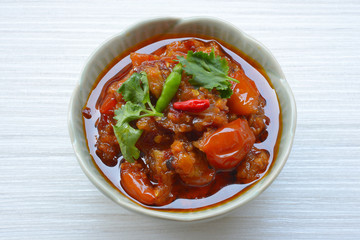 Nam prick ong, Thai northern style chili paste