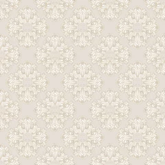 Poster Seamless pattern. Vintage decorative elements. Perfect for printing on fabric or paper © Irina
