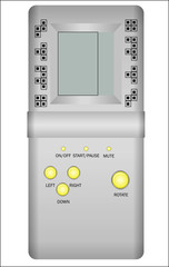 Old-fashioned tetris device © greenvector
