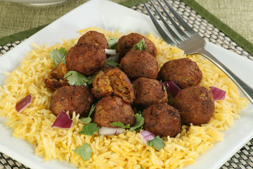 cooked falafels