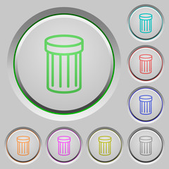 Trash push buttons