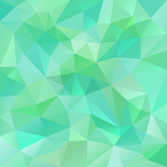 Fototapeta na wymiar vector polygon background with irregular tessellations pattern - triangular design in fresh spring colors - pastel green