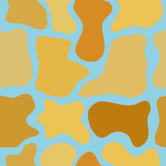 abstract vector chaotic spotted seamless pattern