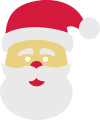 Santa Claus head with hat