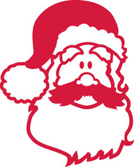 Surprised santa claus