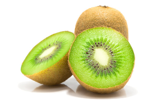 Kiwi fruit isolated on white background