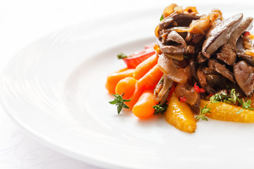 meat with vegetables