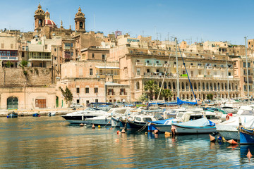 Fototapeta na wymiar Yachts in Malta