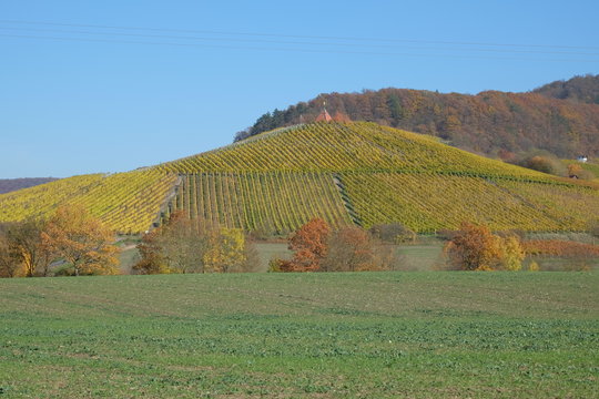 Weinberge rund um Oberschwarzach im Steigerwald, Landkreis Schwe