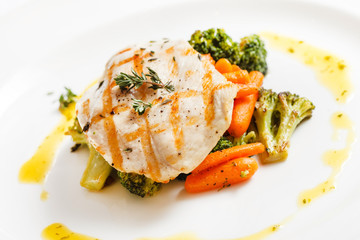 fish with vegetables