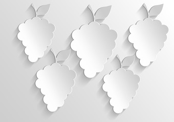 Infographic banners Templates for business .Vector grapes