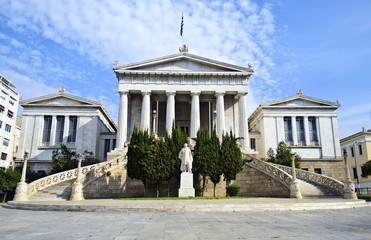 Fototapeta na wymiar national library of Athens Greece
