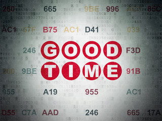 Timeline concept: Good Time on Digital Paper background