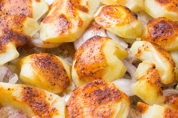 baked potatoes with spices