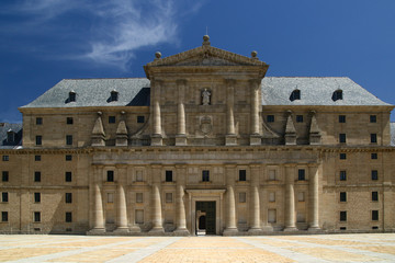Fototapeta na wymiar Royal Monastery of San Lorenzo de El Escorial, Madrid in Spain