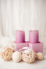 Cards with candles..