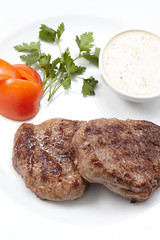 steak with sauce