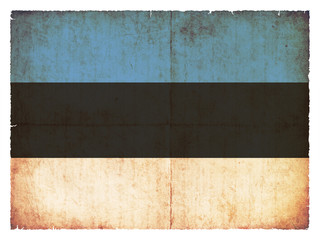 Grunge-Flagge Estland