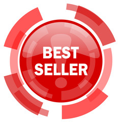 best seller red glossy web icon