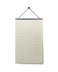 Hanging sheet of paper in the cell