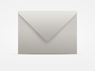 Paper envelope isolated.