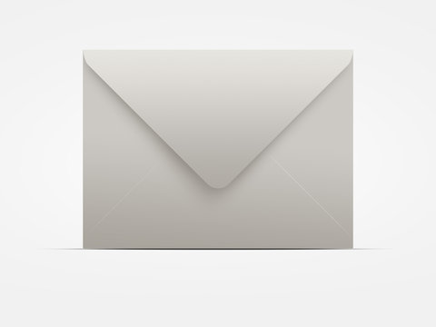 Paper envelope isolated.