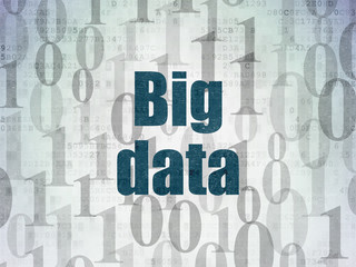 Information concept: Big Data on Digital Paper background