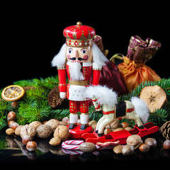 Christmas Decoration with a Nutcracker