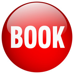 book red round gel isolated push button