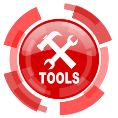 Fototapeta premium tools red glossy web icon