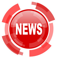 news red glossy web icon