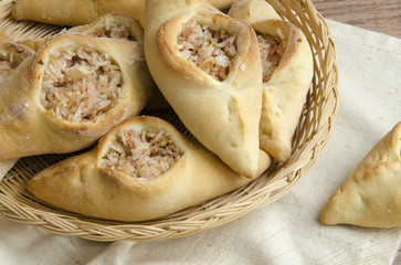 Rastegai with rice and fish