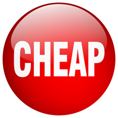 cheap red round gel isolated push button