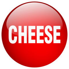 cheese red round gel isolated push button
