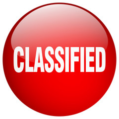 classified red round gel isolated push button