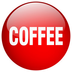 coffee red round gel isolated push button