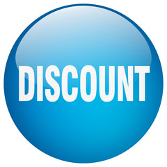 discount blue round gel isolated push button