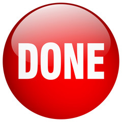 done red round gel isolated push button