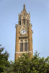 Fototapeta na wymiar Rajabai Clock Tower in Mumbai, India