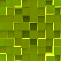 3d blocks structure background. Vector illustration.